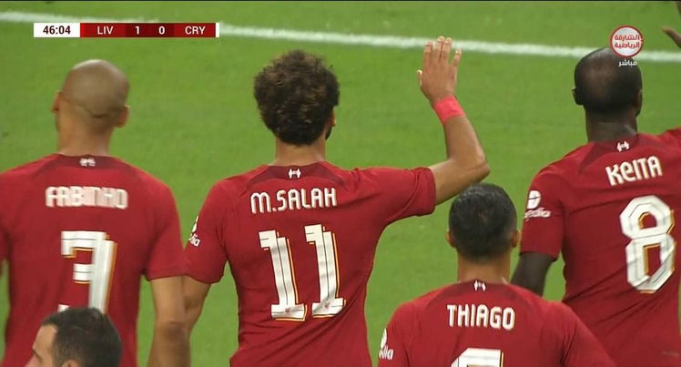مو صلاح يسجل في فوز ليفربول على كريستال بالاس بهدفين وديا : فيديو