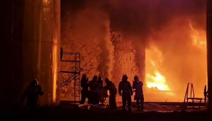 حريق في محطة نووية روسية جراء هجوم بمسيرة أوكرانية