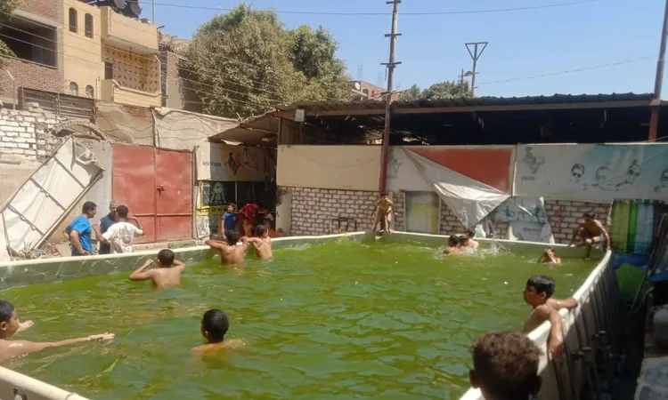 غلق حمام السباحة المتنقل بمركز شباب بني بخيت فى بني سويف لعدم توافر الأمن والسلامة (صور)